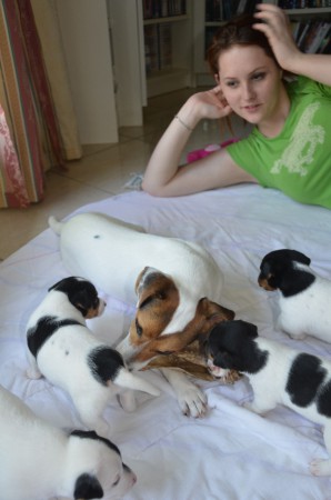 ...und der B-Wurf hat eine NEUE LECKEREI entdeckt ;-)